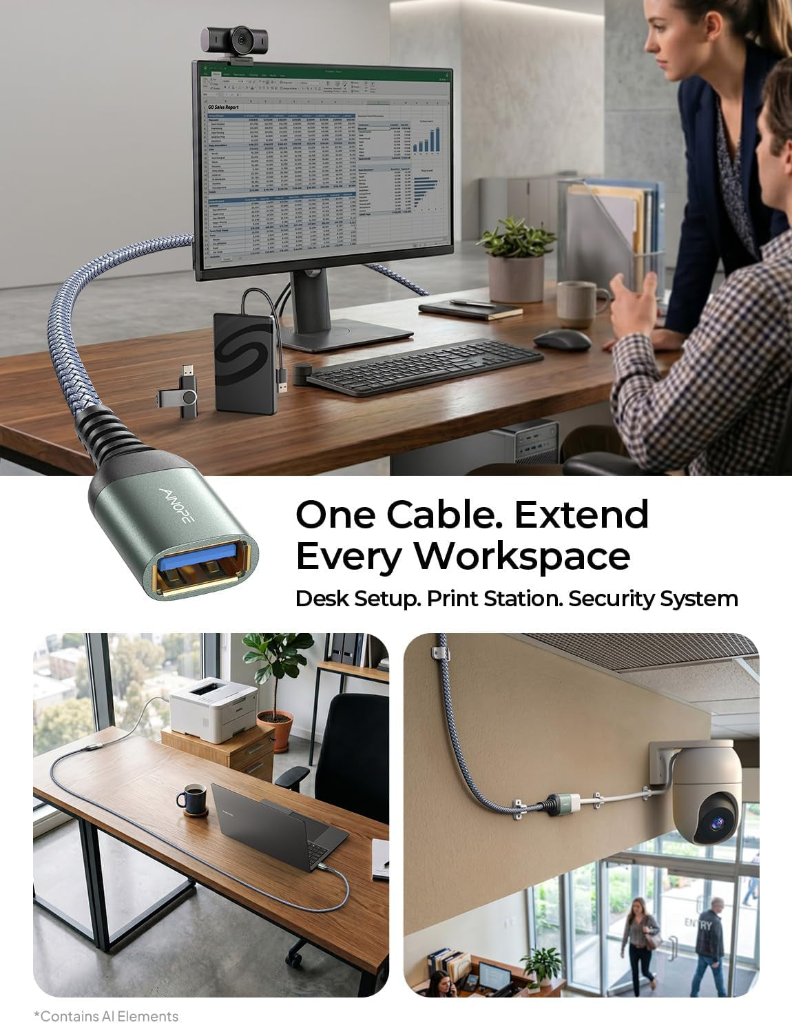 USB Extension Cable 10FT USB 3.0 Extender