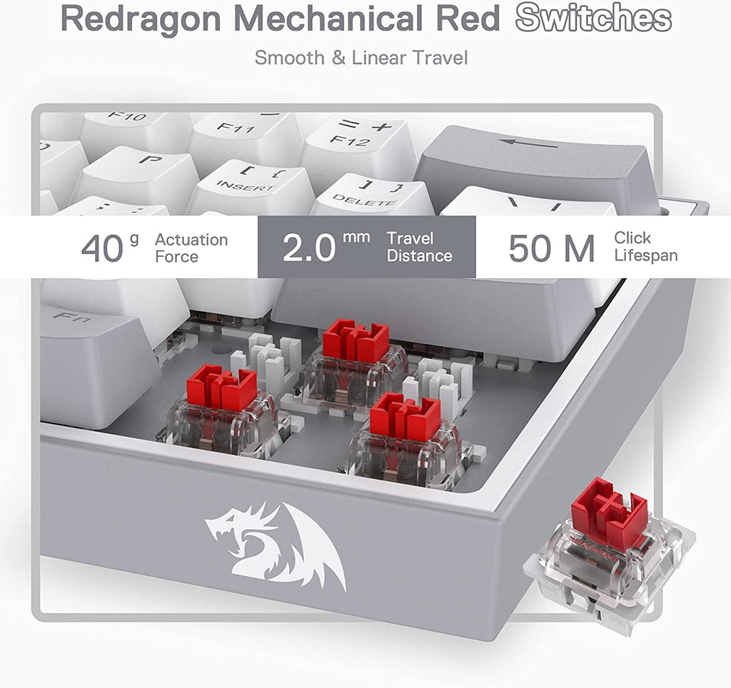 K617 Wired 60% Compact Hot-Swap RGB Mechanical Gaming Keyboard