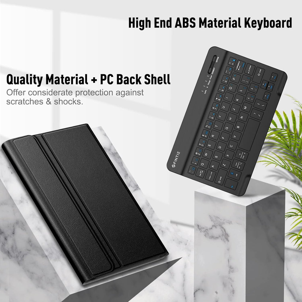 Keyboard Case for Samsung Galaxy Tab A7 Lite 8.7 Inch 2021, Black