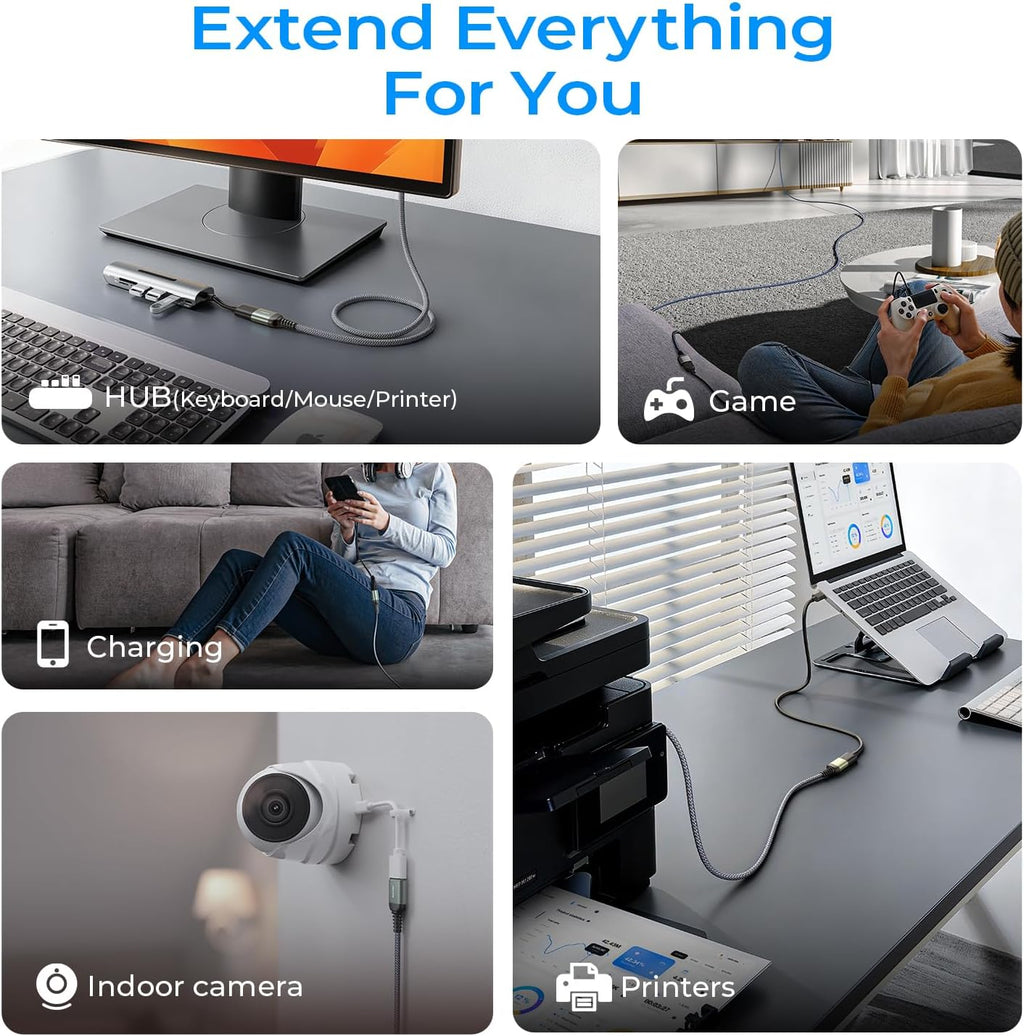 USB Extension Cable 10FT USB 3.0 Extender