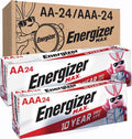 AA and AAA Batteries, 48 Count, Combo Pack Contains 24 Max Double a and 24 Max Triple a Batteries