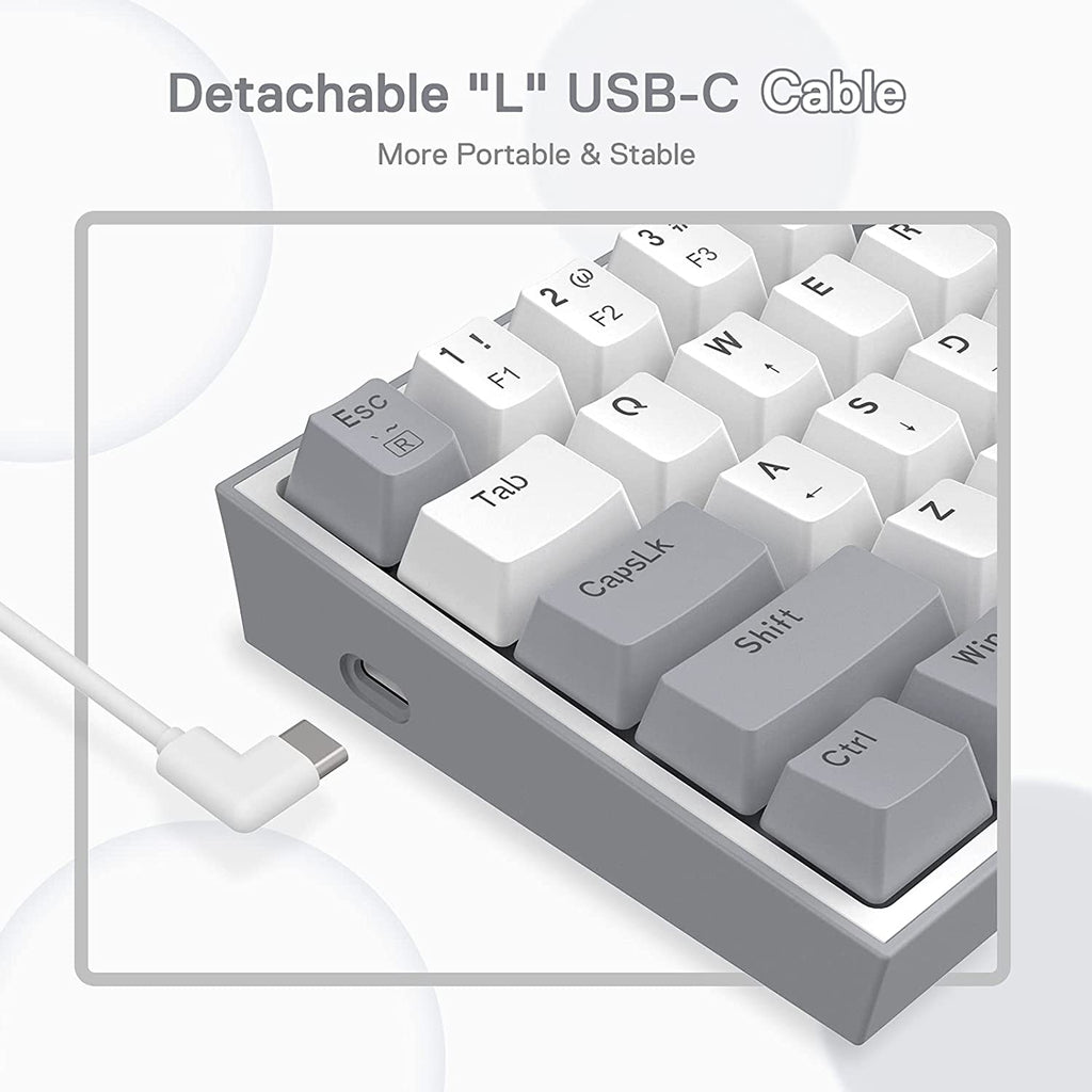 K617 Wired 60% Compact Hot-Swap RGB Mechanical Gaming Keyboard