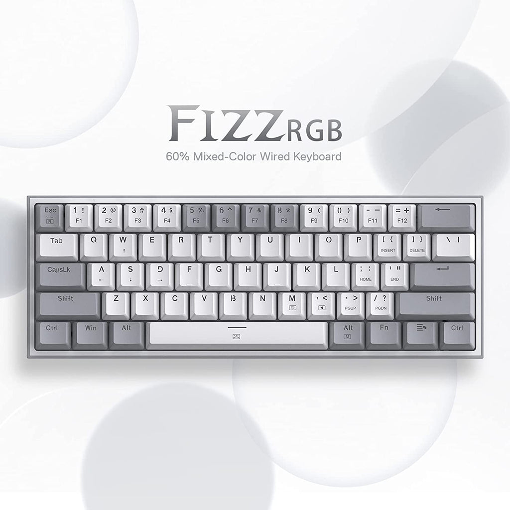 K617 Wired 60% Compact Hot-Swap RGB Mechanical Gaming Keyboard