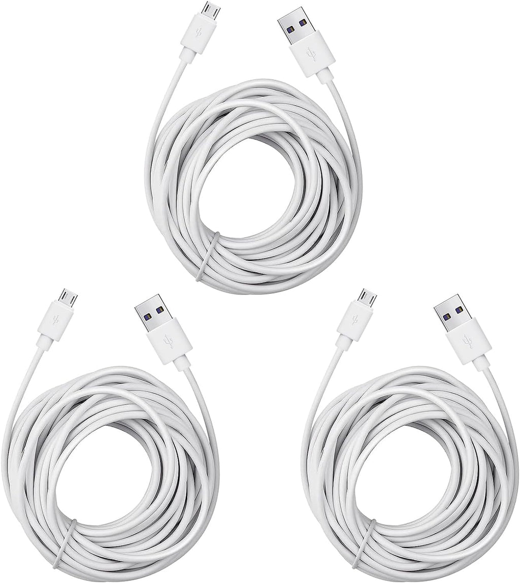 Micro USB Extension Cable for Wyze Cam V3 / Pan V2, Blink Mini, Yi Outdoor
