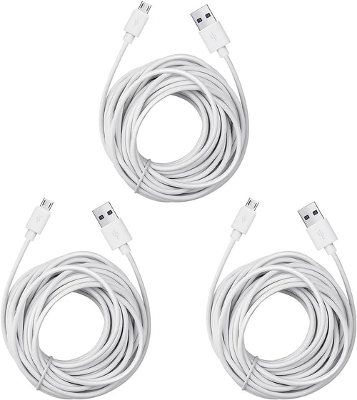 Micro USB Extension Cable for Wyze Cam V3 / Pan V2, Blink Mini, Yi Outdoor
