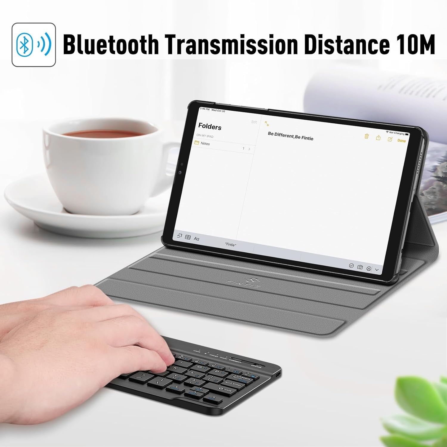 Keyboard Case for Samsung Galaxy Tab A7 Lite 8.7 Inch 2021, Black
